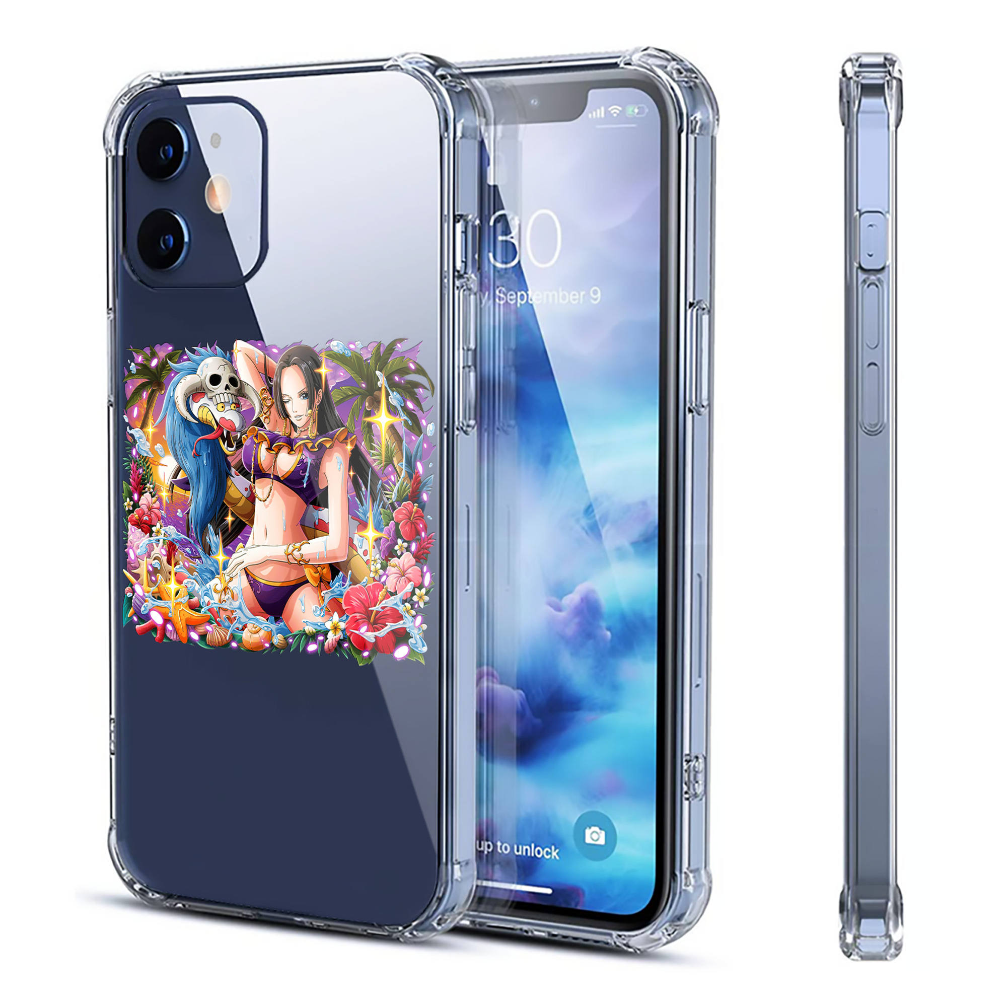 （画像用） ワンピース ボア・ハンコック ONE PIECE Boa·Hancock 【iPhone 12シリーズ対応】透明スマホケース（クリアソフトケース）